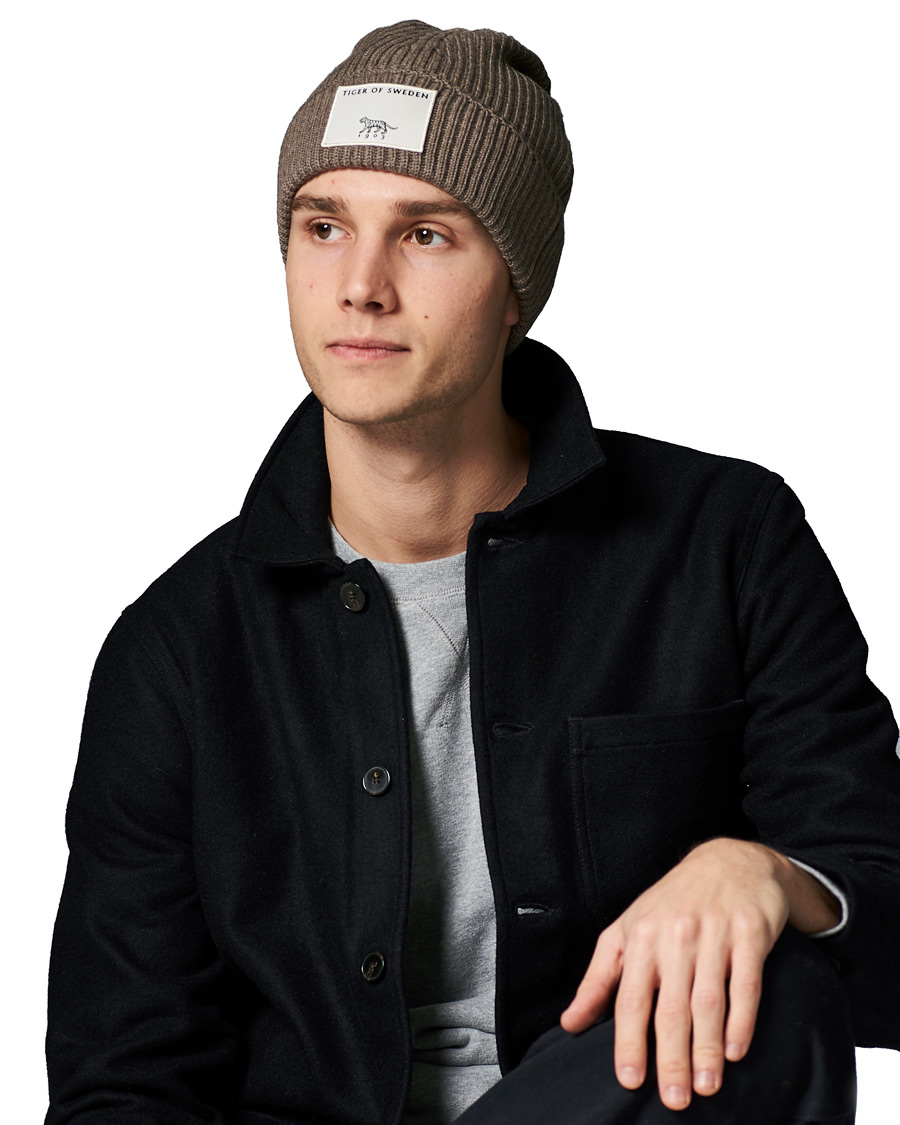 Herren | Tiger of Sweden Hollein Merino Beanie Beige | Tiger of Sweden | Hollein Merino Beanie Beige