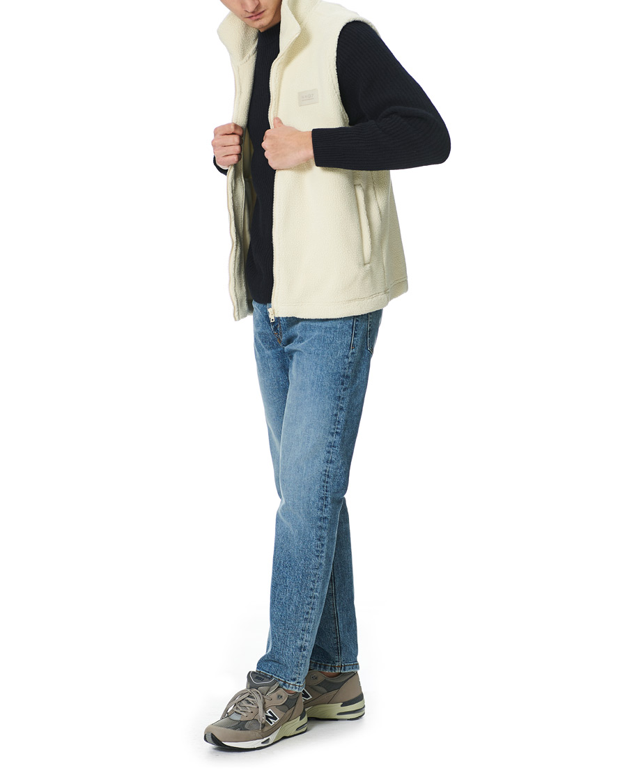Herren | Pullover | NN07 | Nil Recycled Fleece Vest Ecru