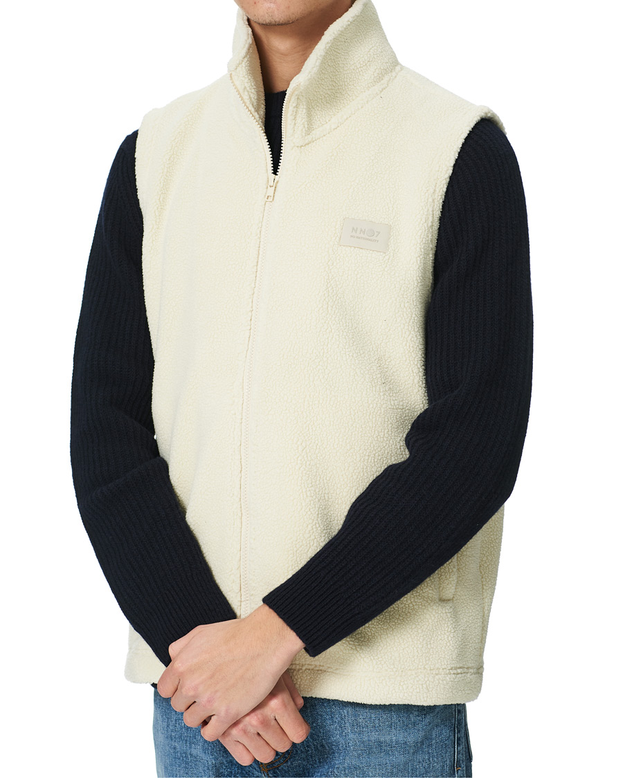 Herren | Pullover | NN07 | Nil Recycled Fleece Vest Ecru