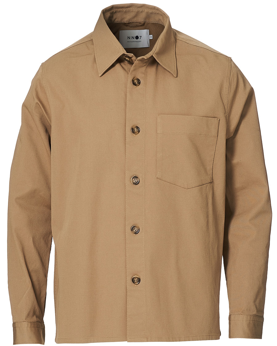 Herren | Hemden | NN07 | Peter Cotton Overshirt Khaki