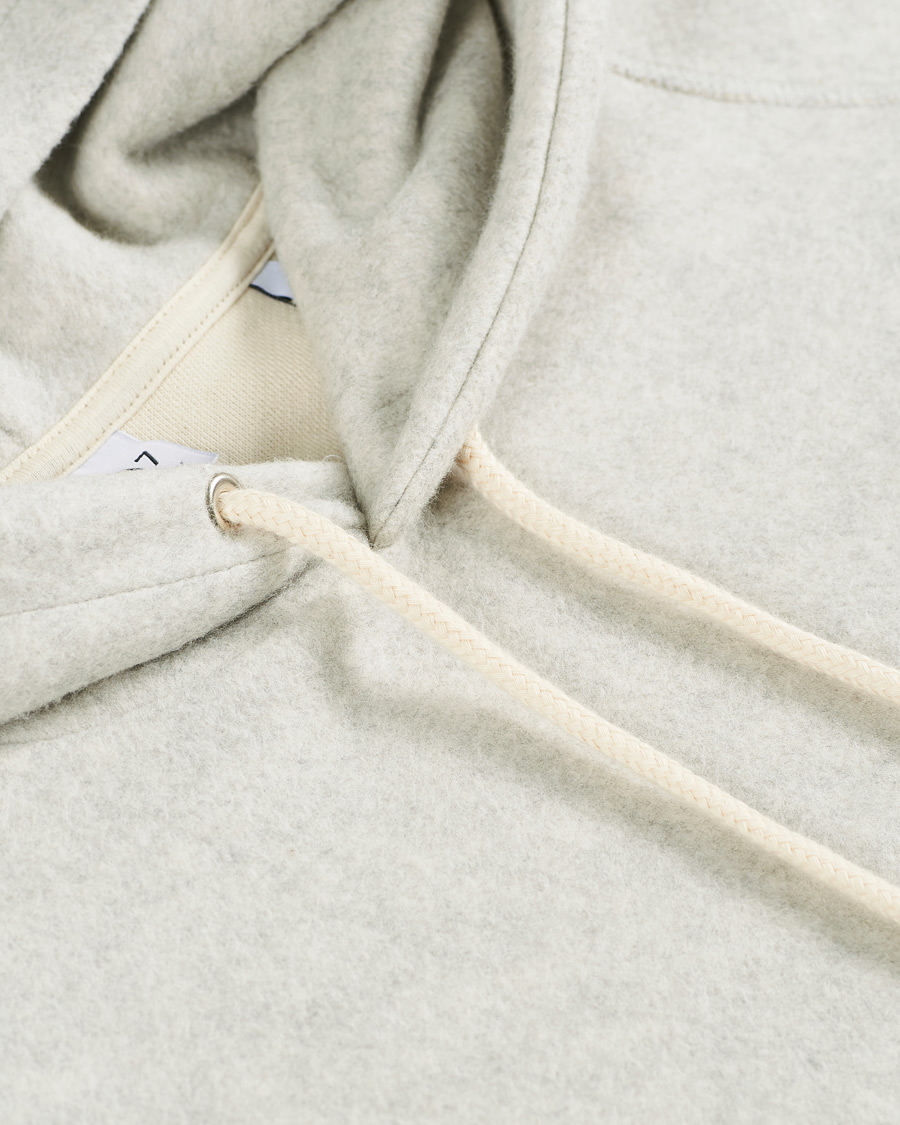 Herren | Pullover | NN07 | Elliot Cotton Fleece Hood Light Grey