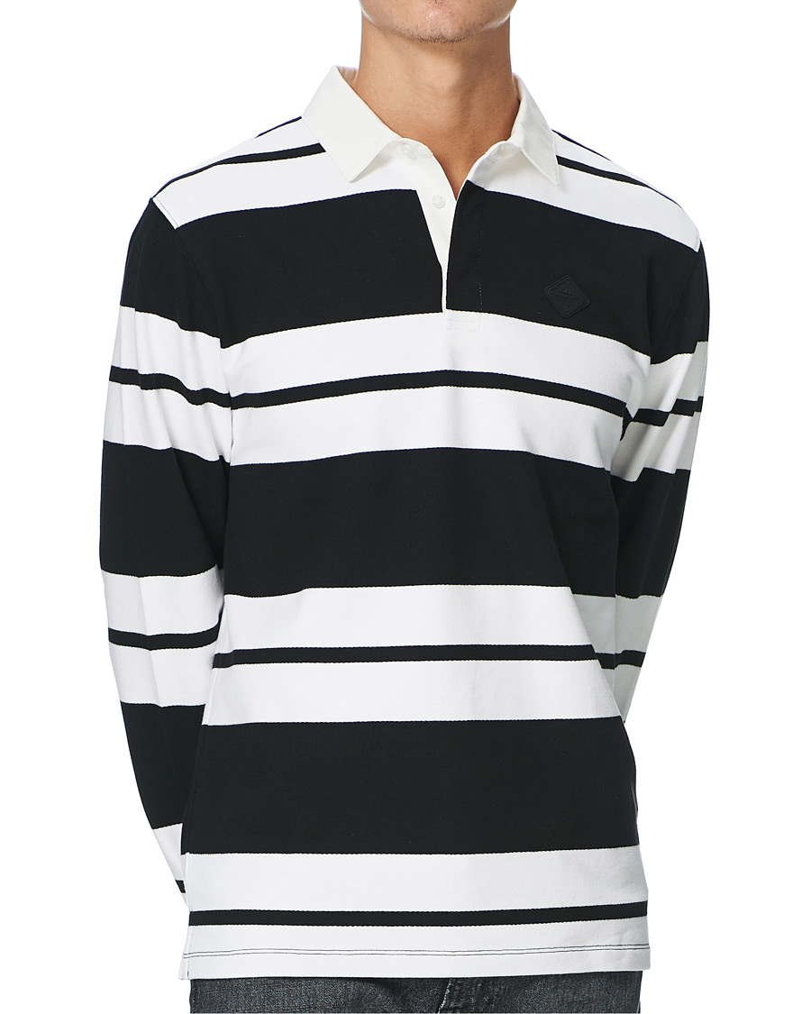 Herren | Pullover | J.Lindeberg | Reed Cotton Rugby Shirt Black
