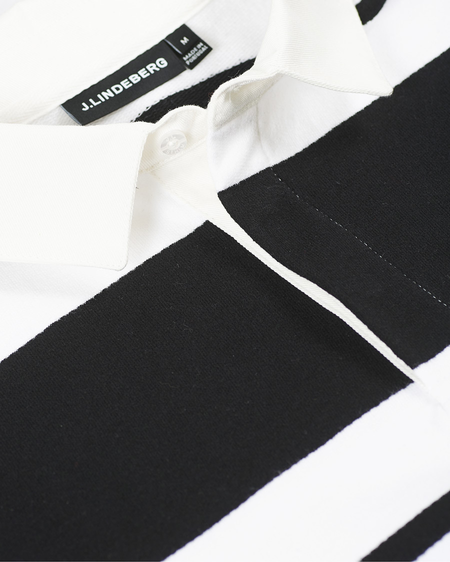 Herren | Pullover | J.Lindeberg | Reed Cotton Rugby Shirt Black