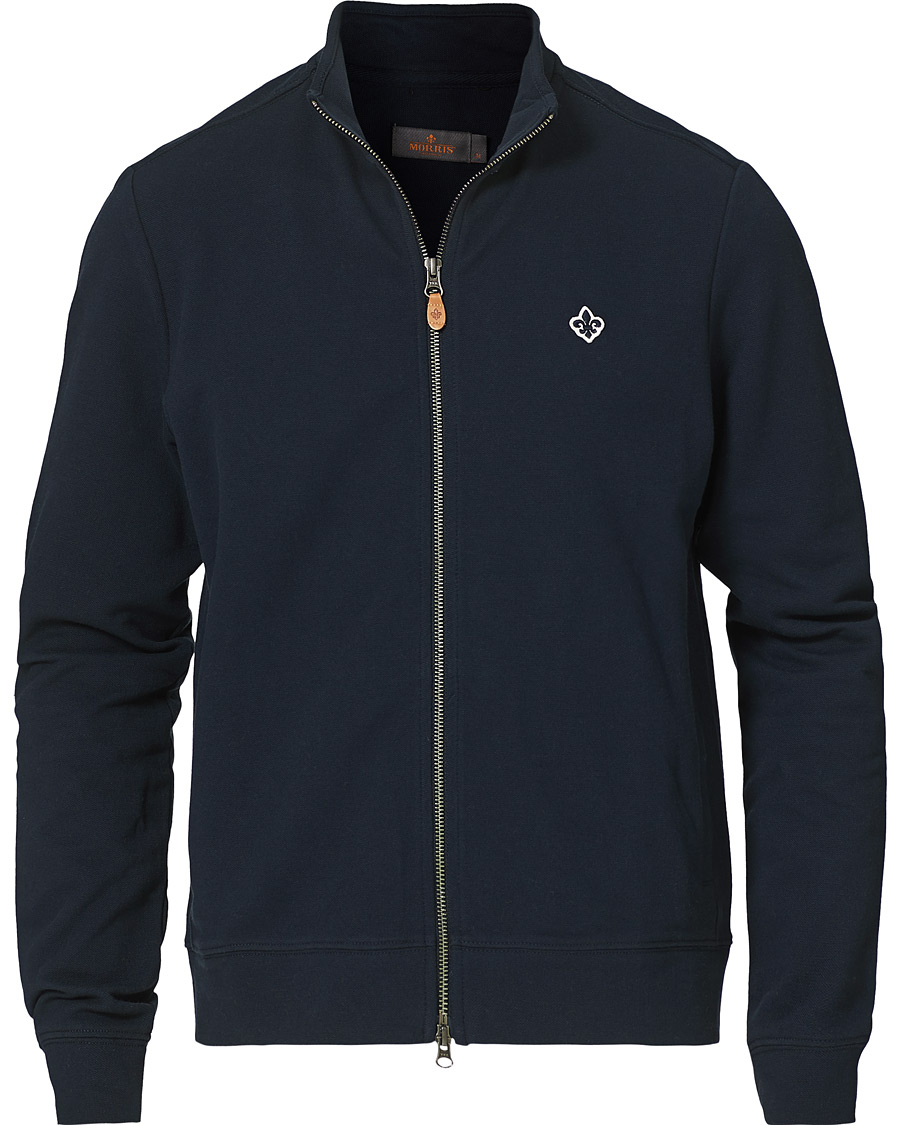 Herren | Pullover | Morris | Nyle Cotton Full Zip Old Blue
