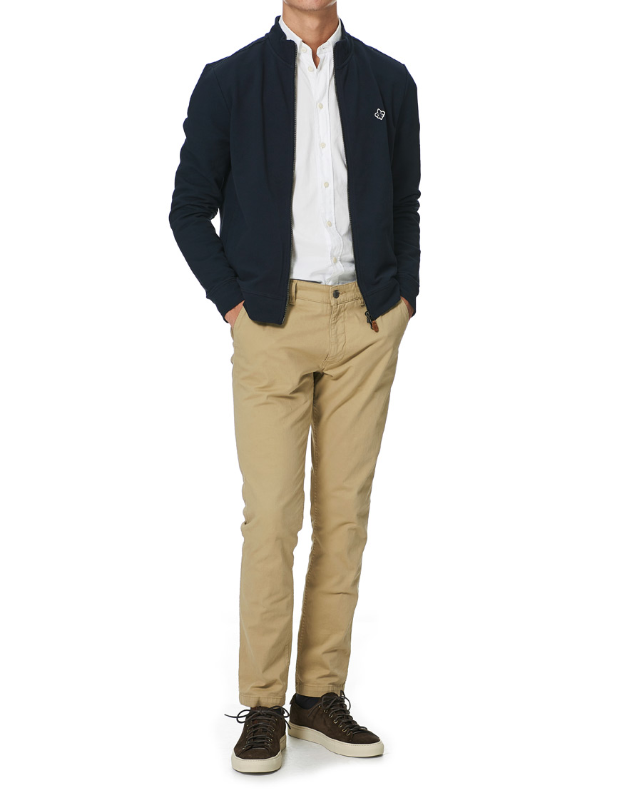 Herren | Pullover | Morris | Nyle Cotton Full Zip Old Blue