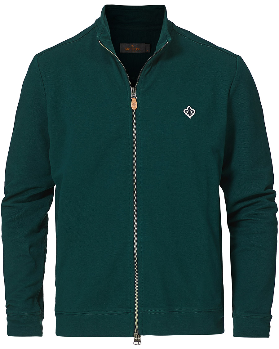 Herren | Pullover | Morris | Nyle Cotton Full Zip Green