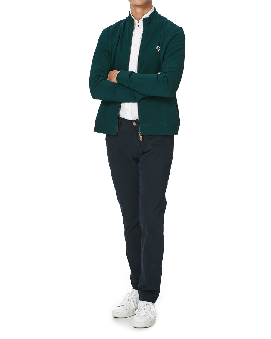 Herren | Pullover | Morris | Nyle Cotton Full Zip Green