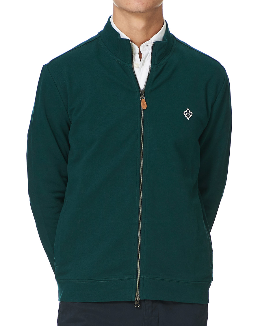 Herren | Pullover | Morris | Nyle Cotton Full Zip Green