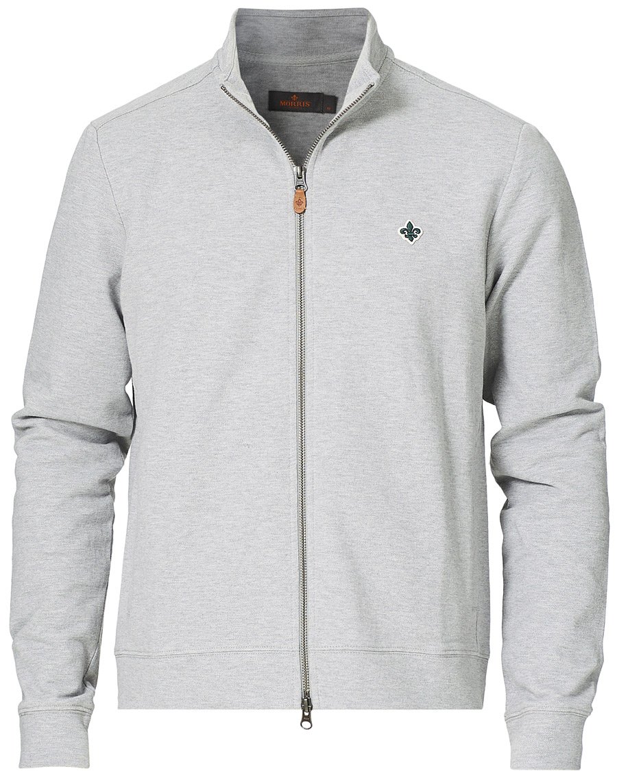 Herren | Pullover | Morris | Nyle Cotton Full Zip Grey