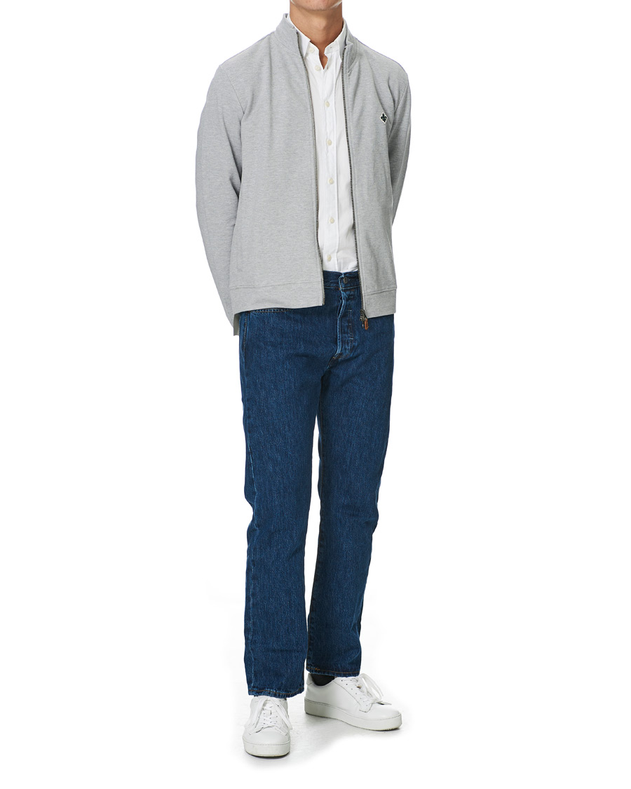 Herren | Pullover | Morris | Nyle Cotton Full Zip Grey