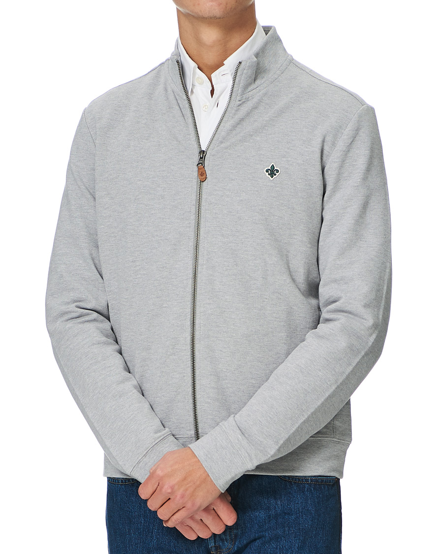 Herren | Pullover | Morris | Nyle Cotton Full Zip Grey
