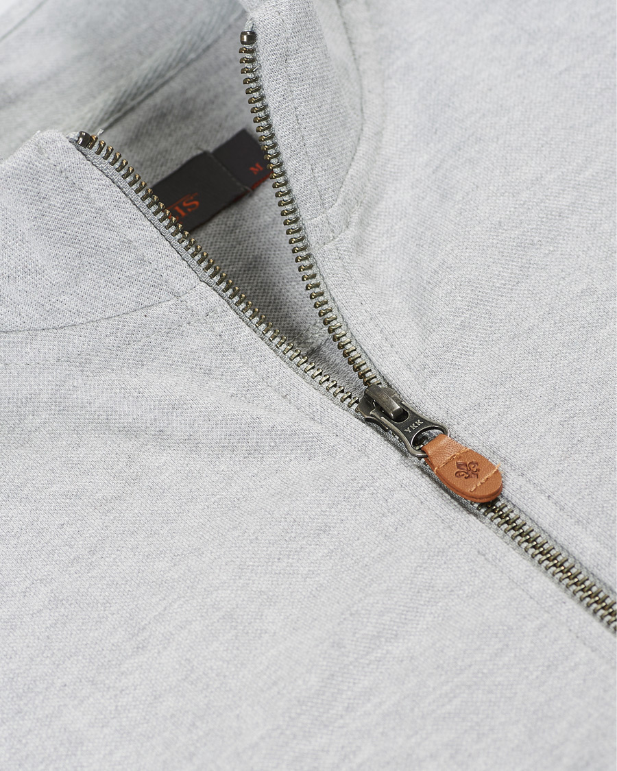 Herren | Pullover | Morris | Nyle Cotton Full Zip Grey