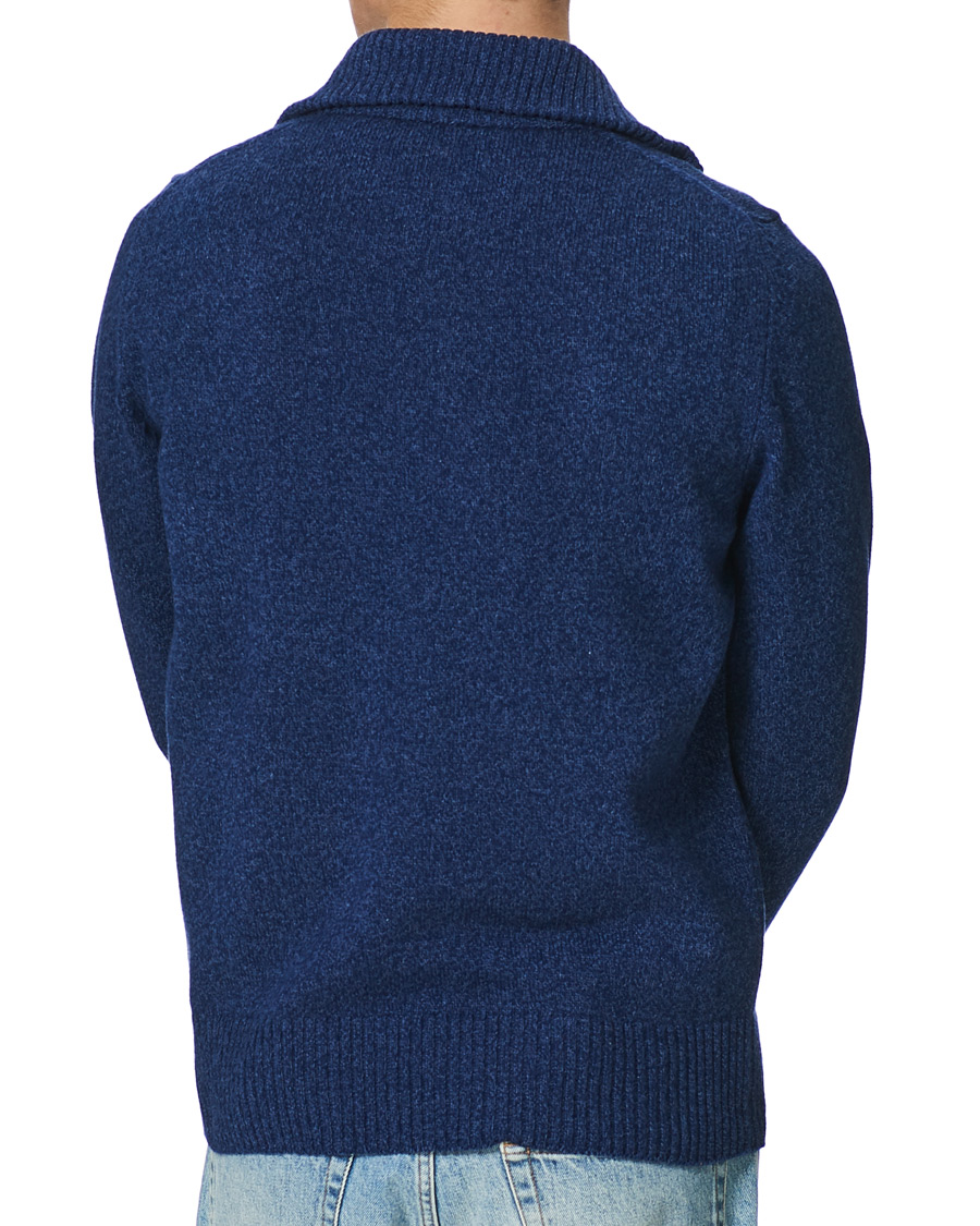 Herren | Pullover | Morris | Kieran Wool Half Zip Navy