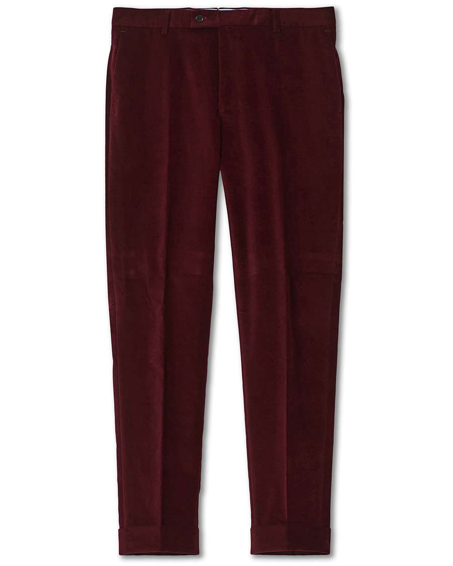 Herren | Hosen | Morris | Velvet Trousers Wine