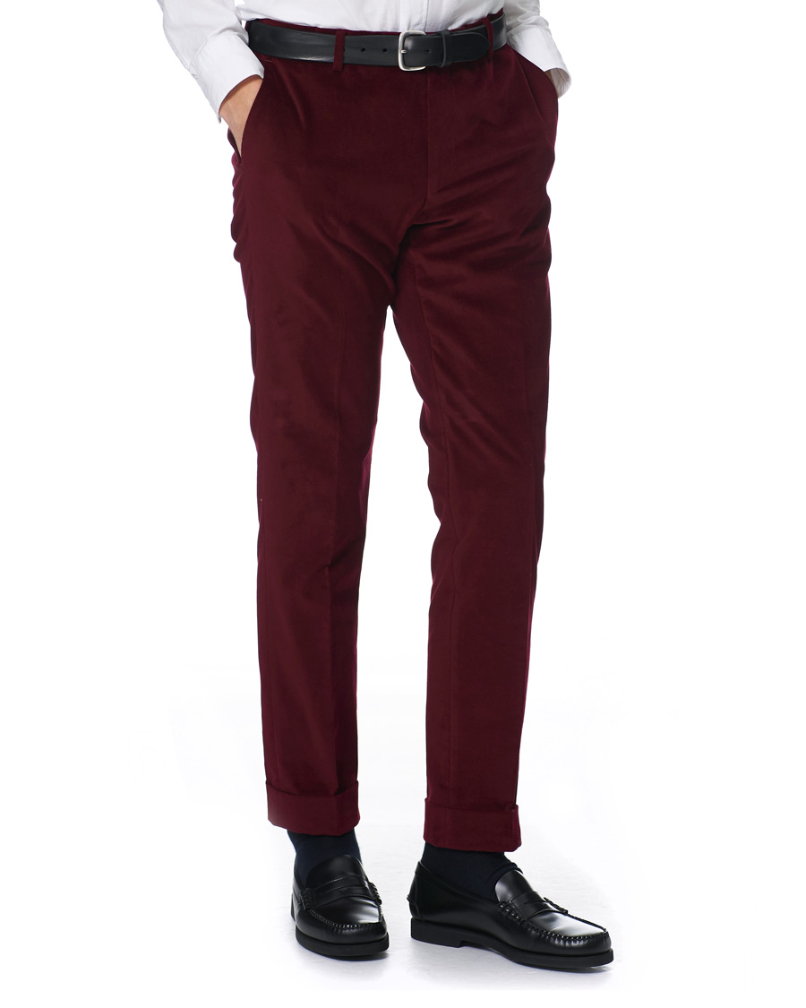 Herren | Hosen | Morris | Velvet Trousers Wine