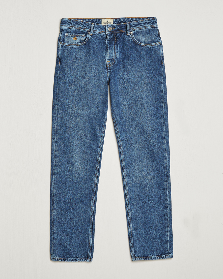 Herren |  | Morris | Jermyn Cotton Jeans Blue