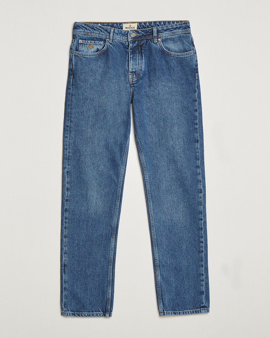 Herren | | Morris | Jermyn Cotton Jeans Blue