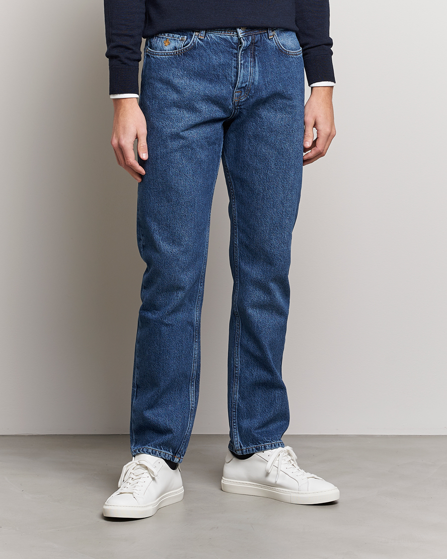 Herren | | Morris | Jermyn Cotton Jeans Blue