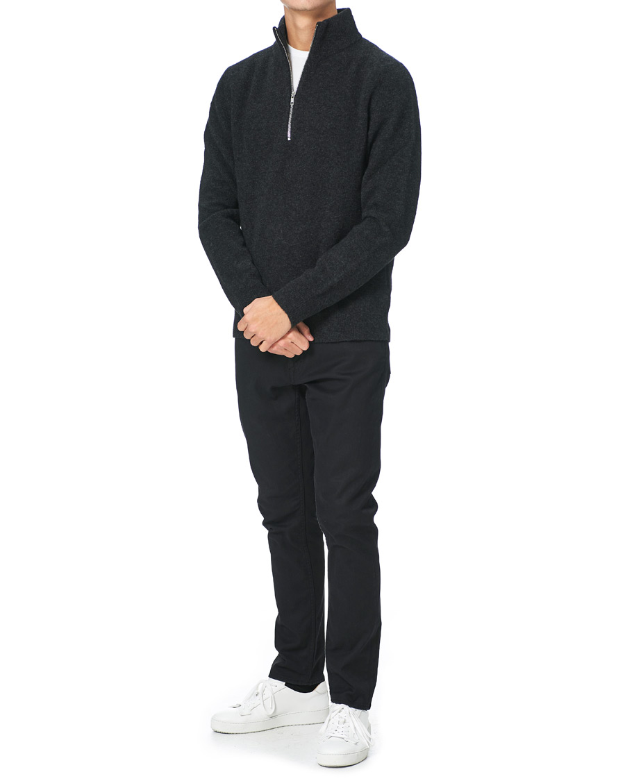 Herren | Pullover | Filippa K | Andrew Yak Sweater Charcoal Melange