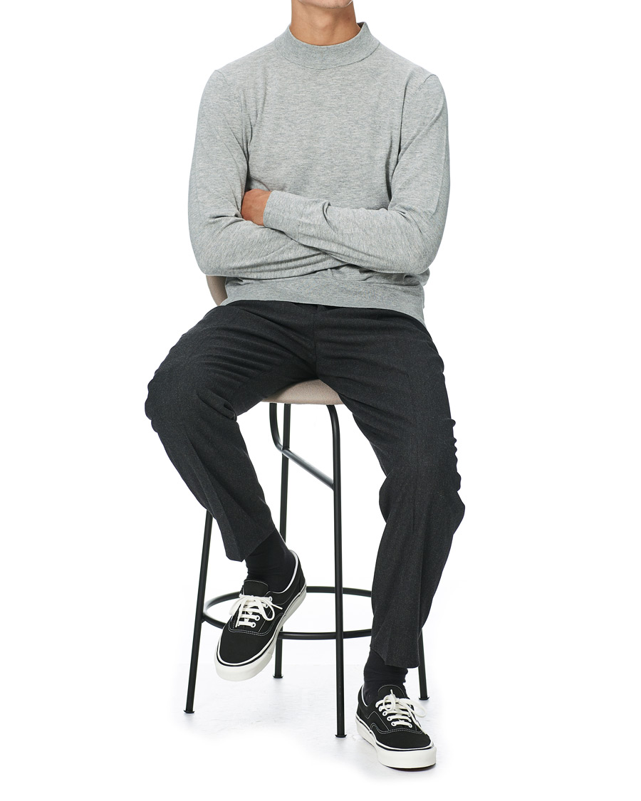 Herren | Pullover | Filippa K | Eli Sweater Light Grey Melange
