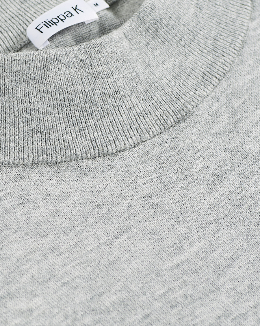 Herren | Pullover | Filippa K | Eli Sweater Light Grey Melange