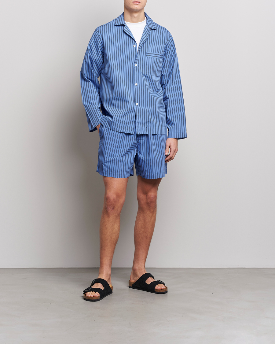 Herren | Schlafanzüge & Bademäntel | Tekla | Poplin Pyjama Shirt Boro Stripes