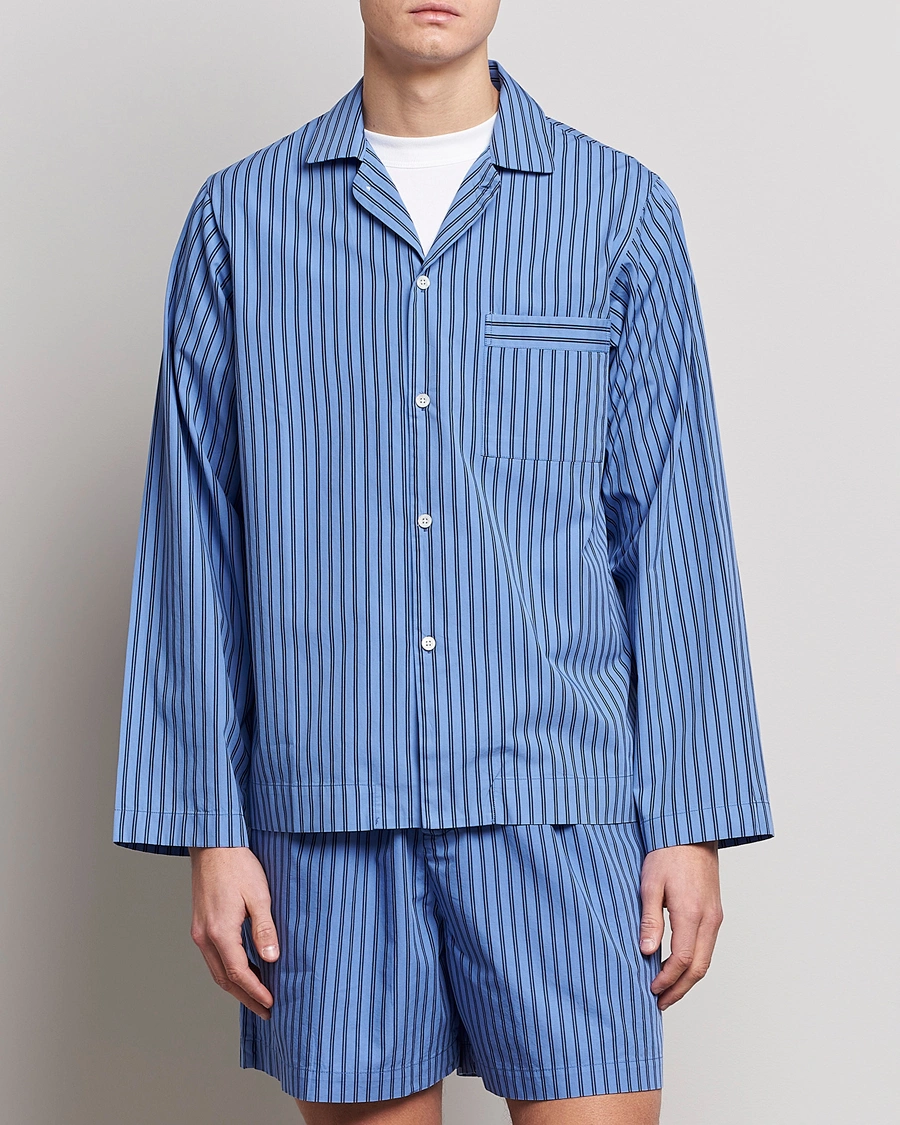 Herren |  | Tekla | Poplin Pyjama Shirt Boro Stripes