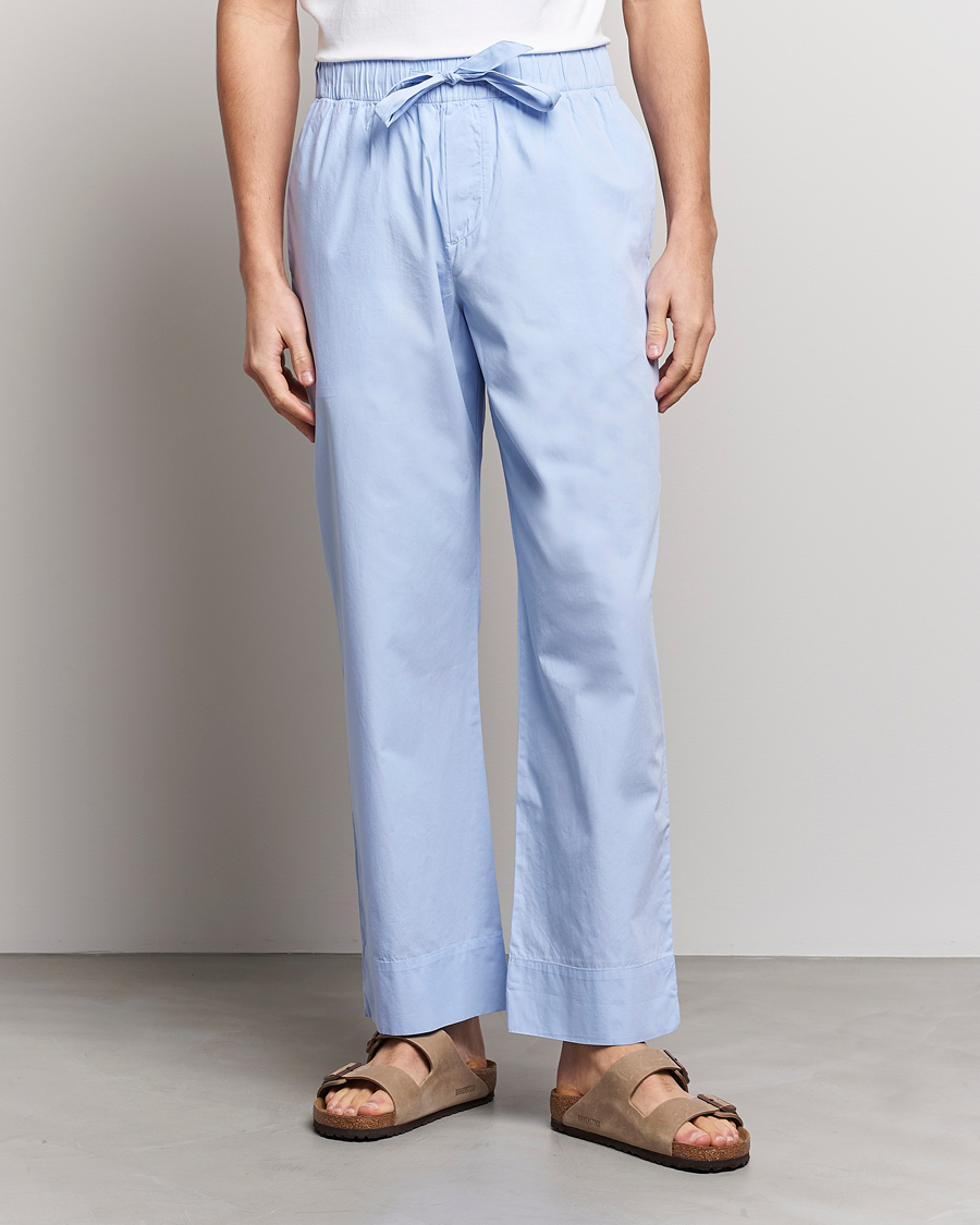 Herren | New Nordics | Tekla | Poplin Pyjama Pants Light Blue