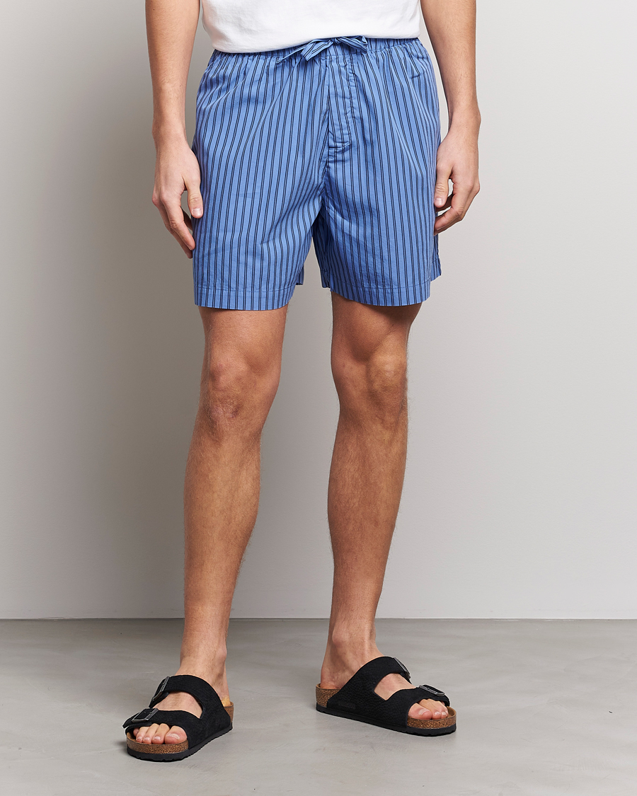 Herren | Tekla Poplin Pyjama Shorts Boro Stripes | Tekla | Poplin Pyjama Shorts Boro Stripes