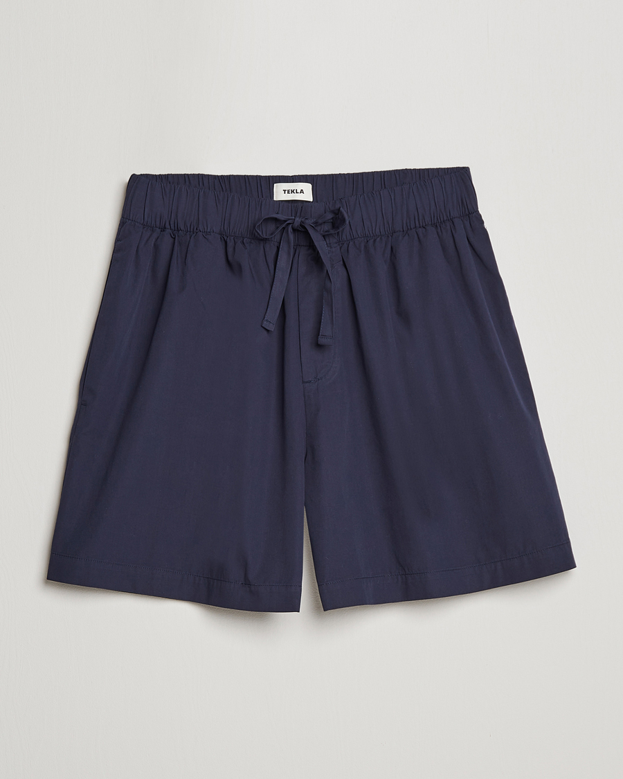 Herren | Schlafanzüge & Bademäntel | Tekla | Poplin Pyjama Shorts True Navy
