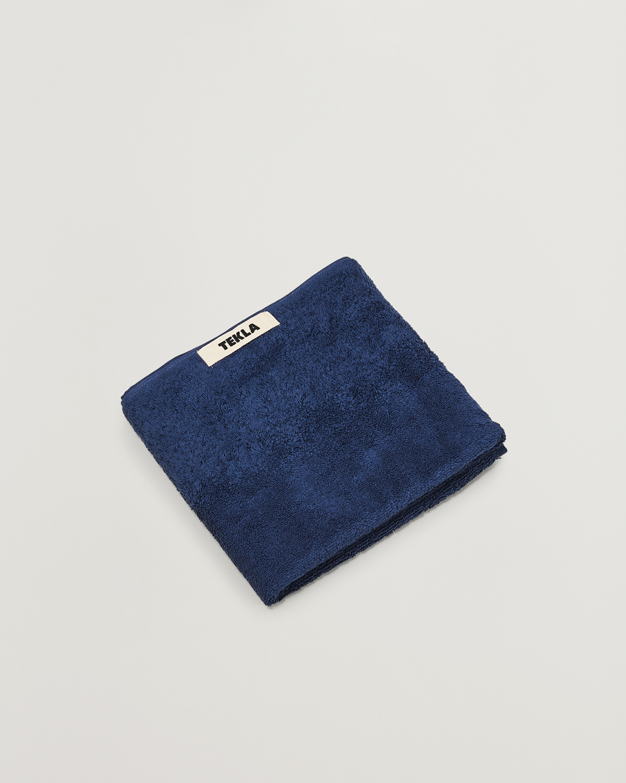 Herren | Textilien | Tekla | Organic Terry Hand Towel Navy