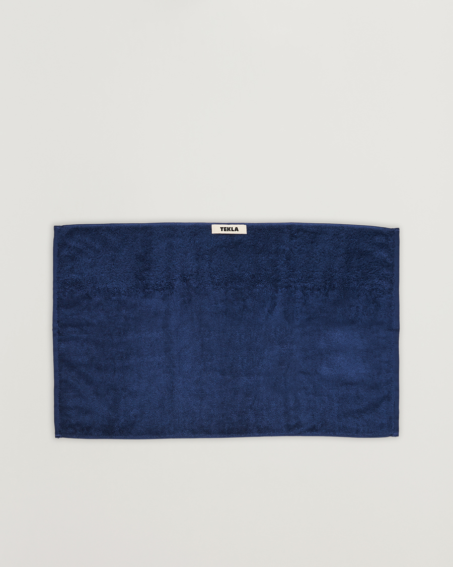 Herren | Für den Entspannten | Tekla | Organic Terry Hand Towel Navy