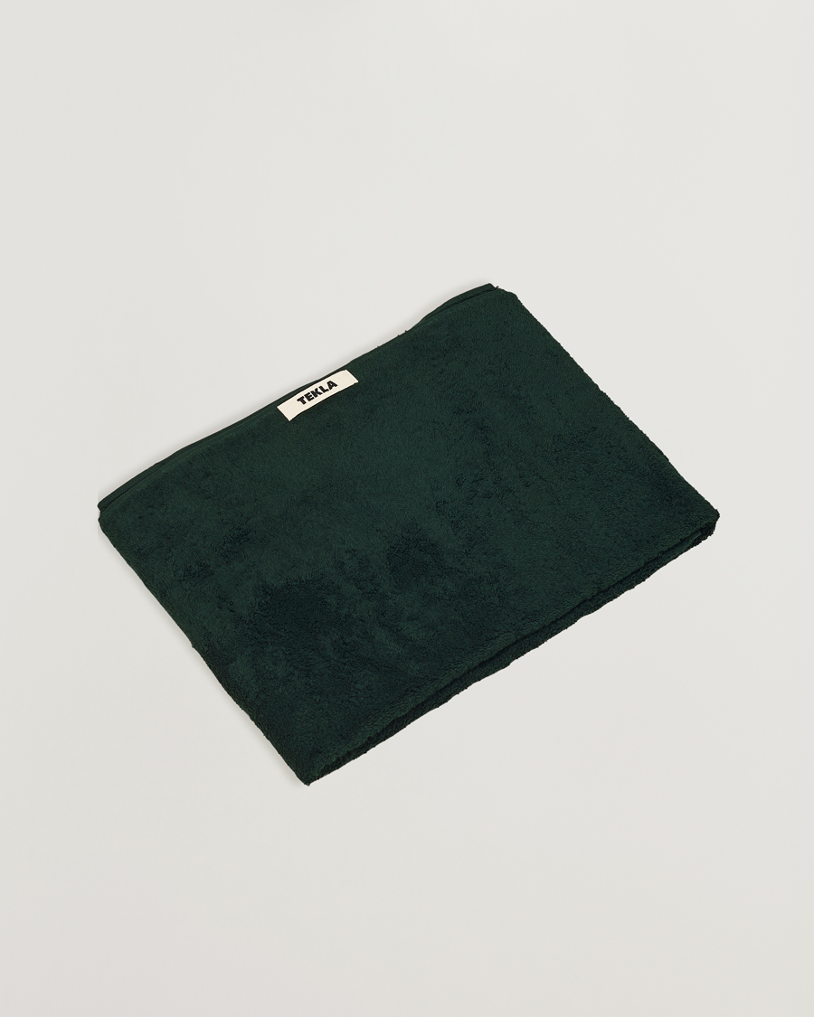 Herren | Textilien | Tekla | Organic Terry Bath Towel Forest Green