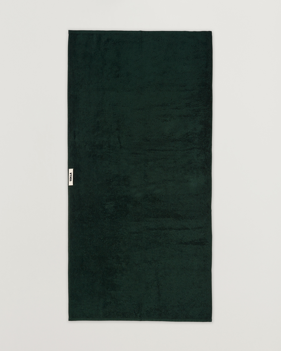 Herren | Textilien | Tekla | Organic Terry Bath Towel Forest Green