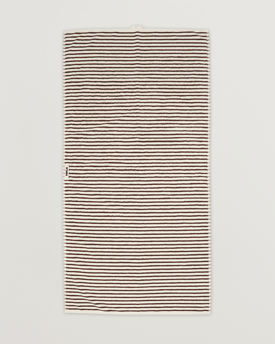 Herren | Tekla Organic Terry Bath Towel Kodiak Stripes | Tekla | Organic Terry Bath Towel Kodiak Stripes