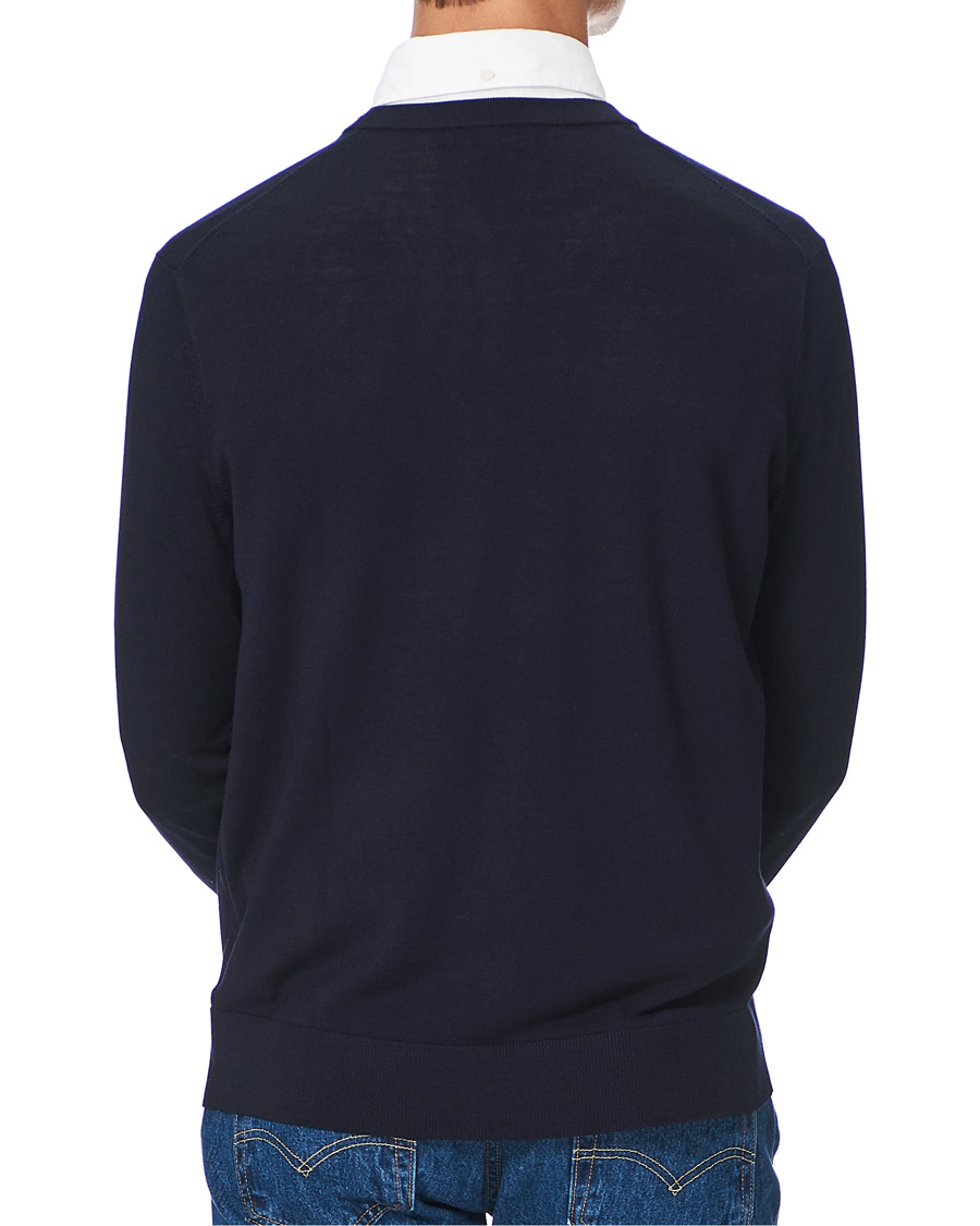 Herren | Pullover | Brooks Brothers | Washable Merino Wool Crew Neck Navy