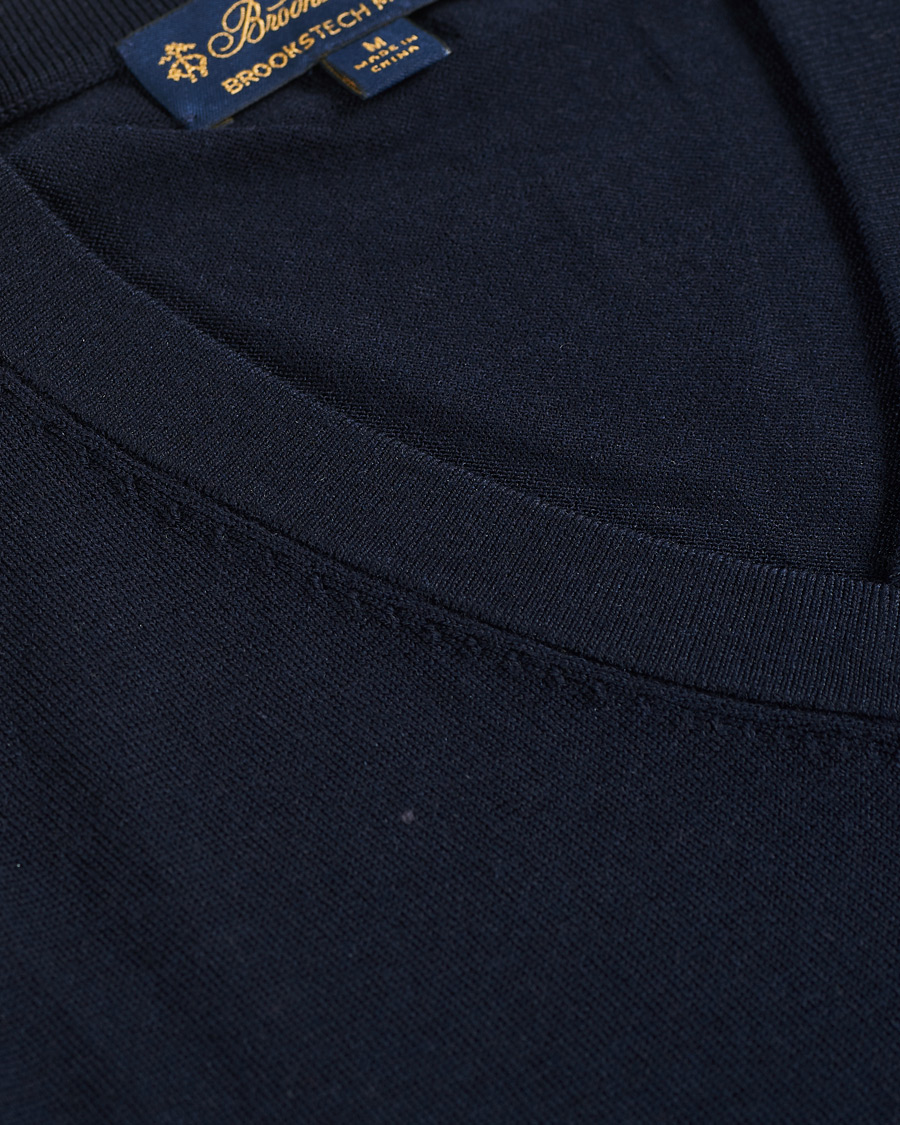 Herren | Pullover | Brooks Brothers | Washable Merino Wool V-Neck Navy