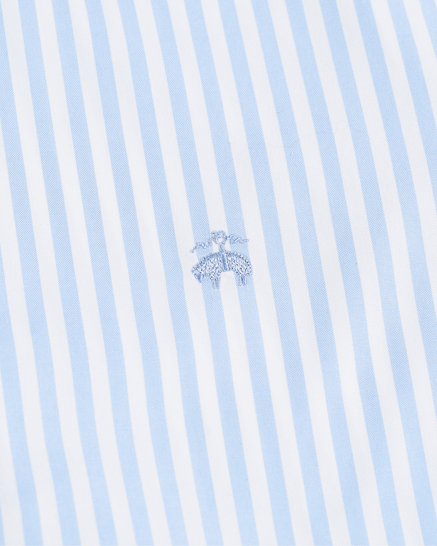 Herren | Hemden | Brooks Brothers | Regent Fit Oxford Pinpoint Shirt Light Blue Stripe