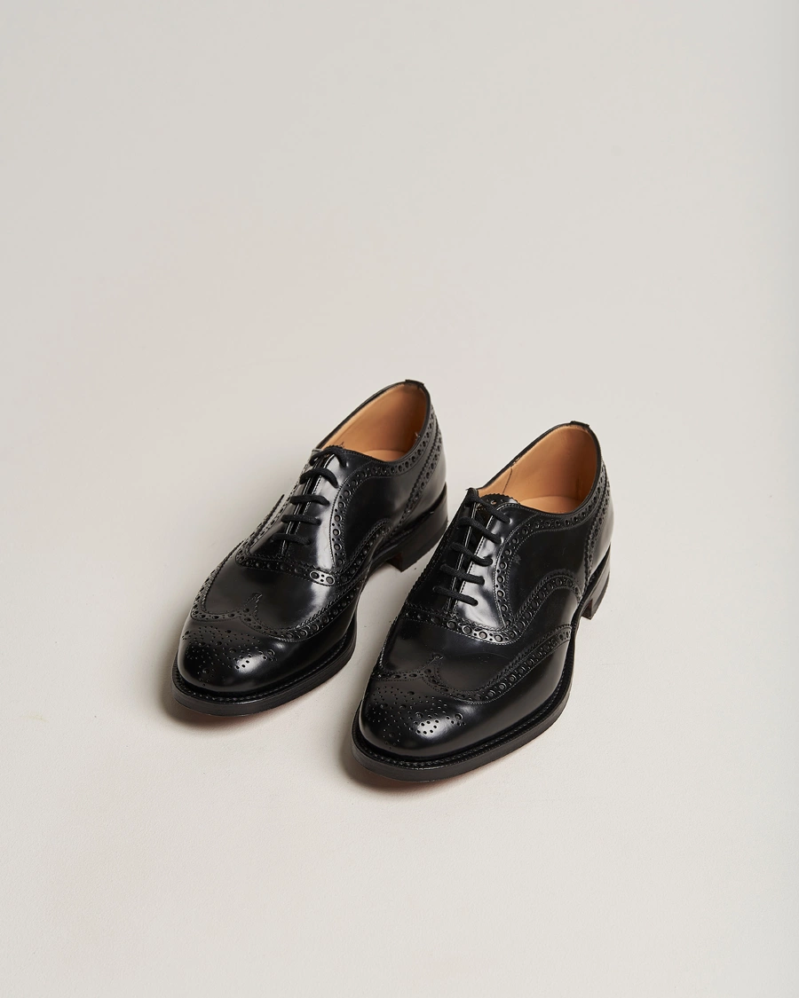 Herren | Handgefertigte Schuhe | Church's | Burwood Polished Binder Brogue Black