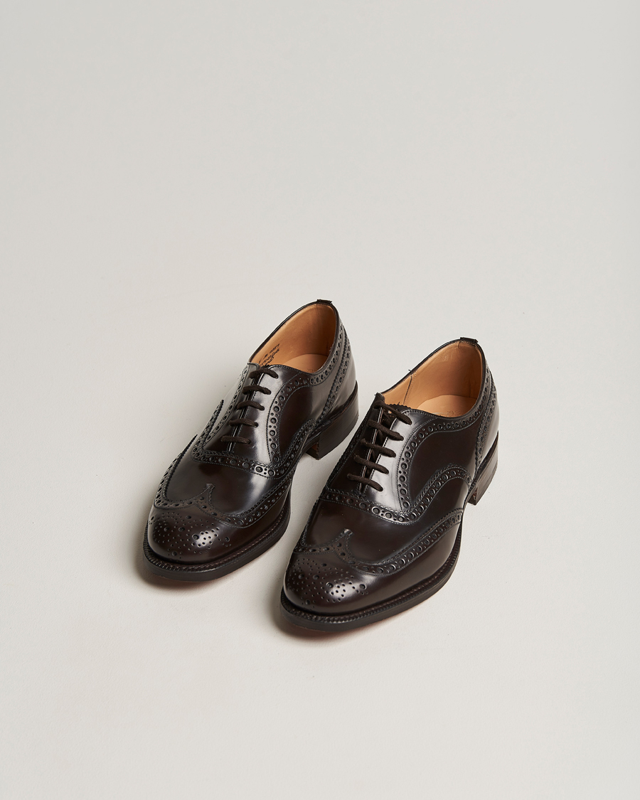 Herren | Best of British | Church's | Burwood Polished Binder Brogue Light Ebony