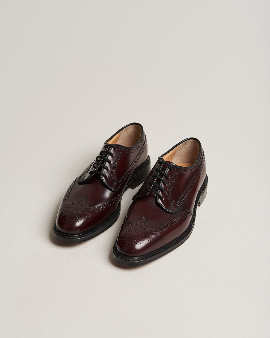 Herren | Handgefertigte Schuhe | Church's | Grafton Polished Binder Brogue Burgundy