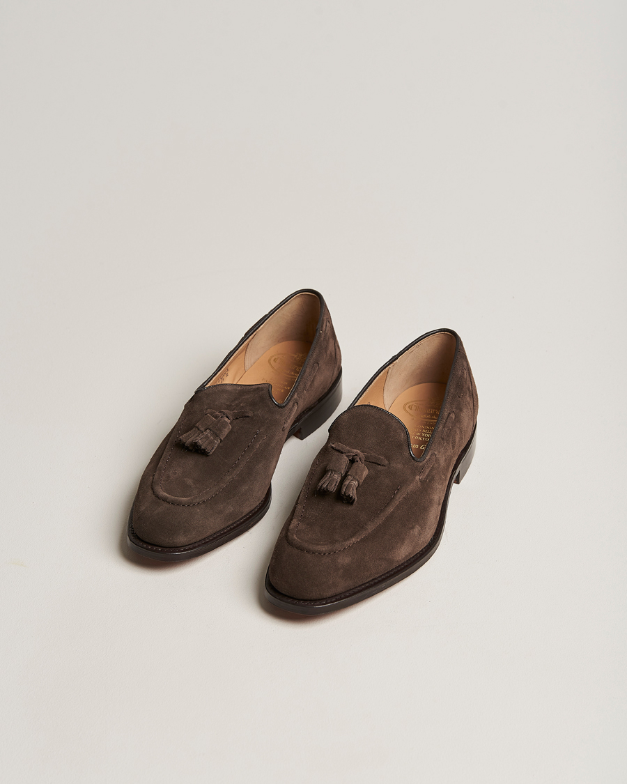 Herren |  | Church's | Kingsley Suede Tassel Loafer Brown