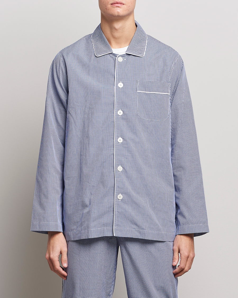 Herren | Schlafanzüge & Bademäntel | Nufferton | Alf Checked Pyjama Set Blue/White