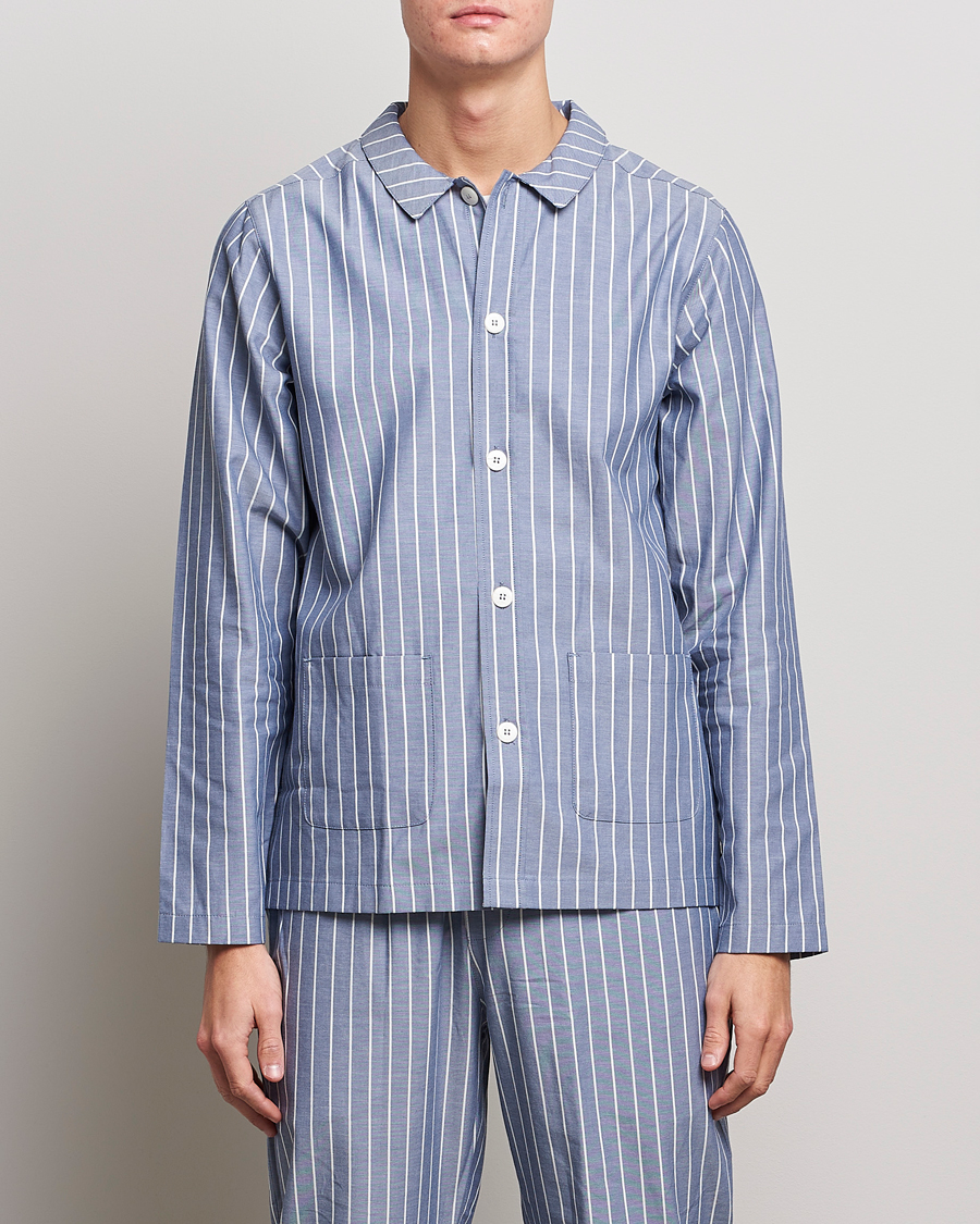 Herren | | Nufferton | Uno Mini Stripe Pyjama Set Navy/White