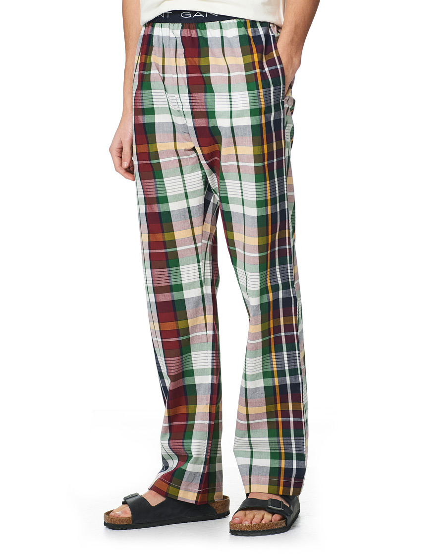 Herren | Schlafanzüge & Bademäntel | GANT | Tartan Flannel Pyjama Set Evening Blue