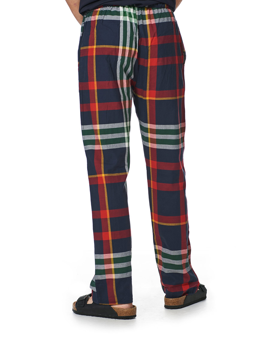 Herren | Schlafanzüge & Bademäntel | GANT | Tartan Flannel T-shirt Pyjama Set Evening Blue