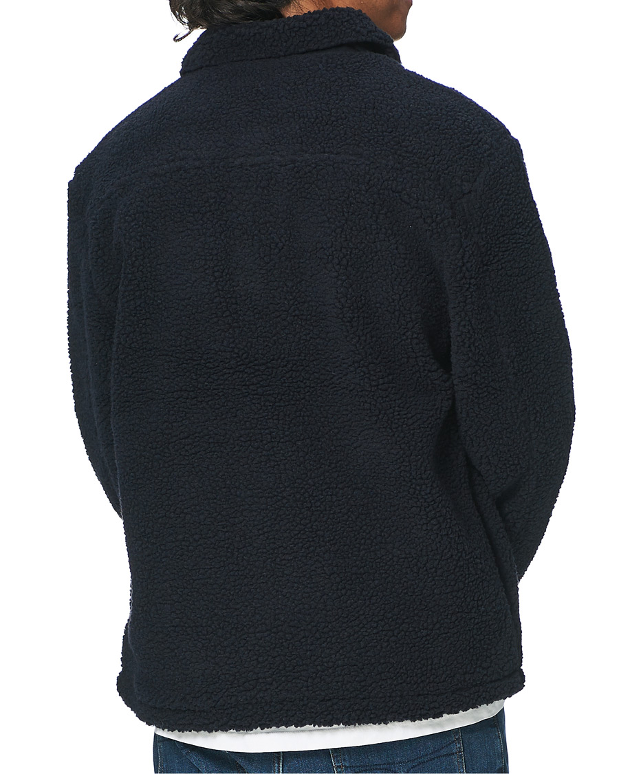 Herren | Jacken | Lyle & Scott | Collared Pile Jacket Dark Navy