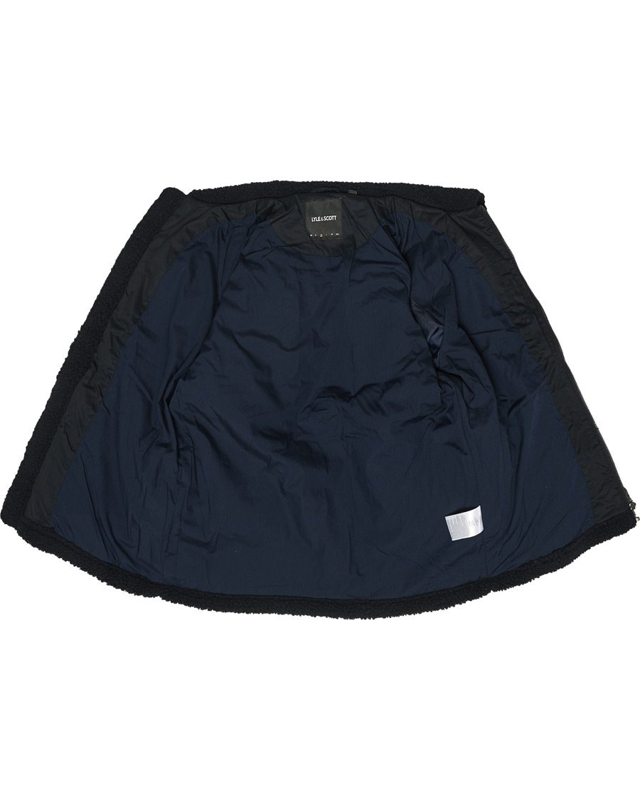 Herren | Jacken | Lyle & Scott | Collared Pile Jacket Dark Navy
