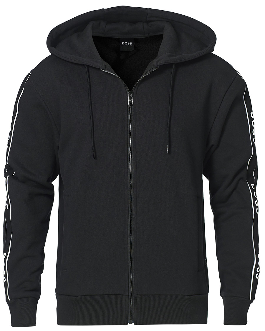 Herren | Pullover | BOSS BLACK | BOSS Seeger Unwrapped Full Zip Hoodie Black