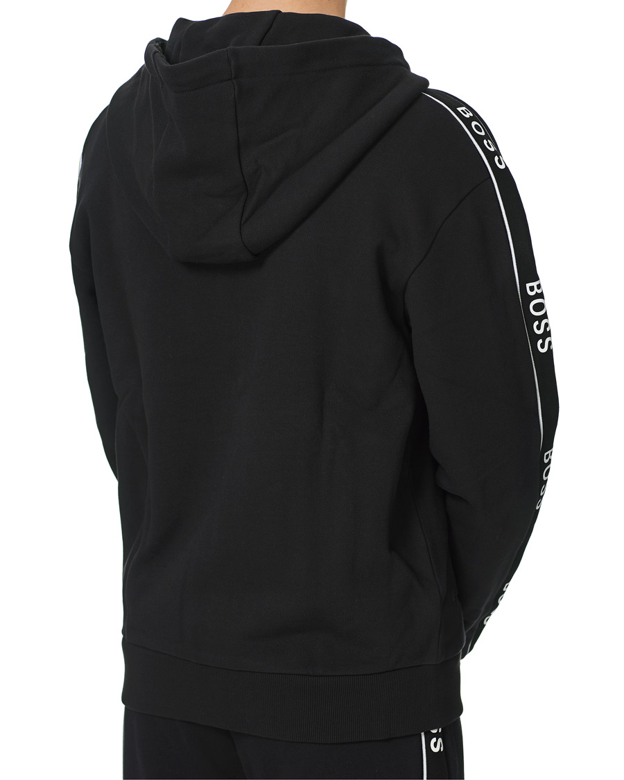Herren | Pullover | BOSS BLACK | BOSS Seeger Unwrapped Full Zip Hoodie Black